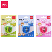 得力(deli)炫彩削笔器0578经典款卷笔刀 24个/盒
