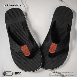 La Chessiers2024新款拖鞋男人字拖夏季韩版潮流个性时尚休闲外穿防滑学生凉拖鞋男