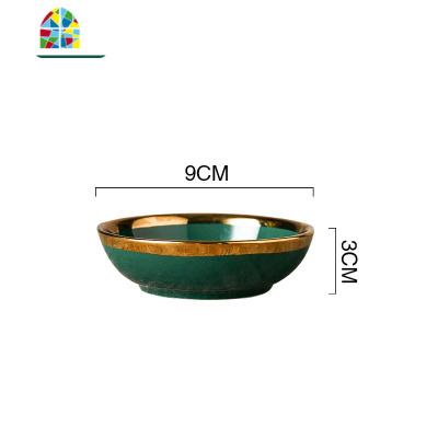 北欧餐具套装碗盘家用轻奢金边牛排盘陶瓷早餐碗碟套装组合创意 FENGHOU 六人食27件套