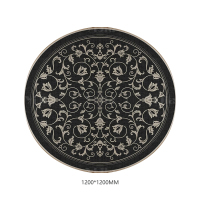 翌嘉YJ40802126 客厅沙发地毯免洗可擦圆形地垫