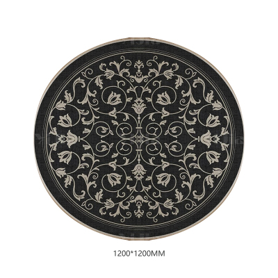 翌嘉YJ40802126 客厅沙发地毯免洗可擦圆形地垫