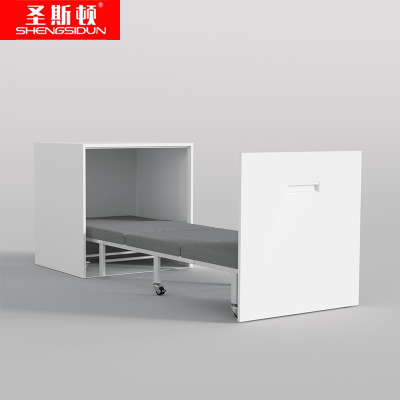 圣斯顿S-YZ1322WT钢制床柜含折叠床700*600*725mm(套)白色