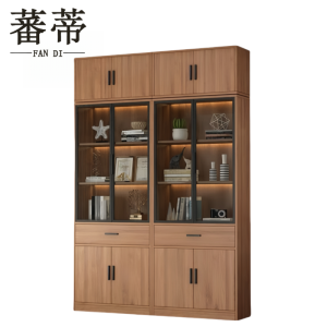 蕃蒂书柜1.6米含顶柜套