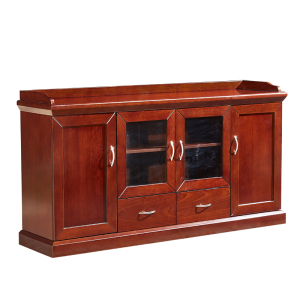 广亿隆木质贴实木皮餐边柜宿舍储物柜 四门大茶水柜WH-BGH16#T/张