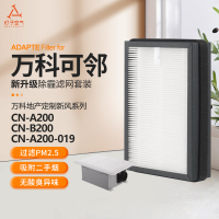 适配可邻/万科地产定制款新风机A200-019/B200过滤网高效滤芯