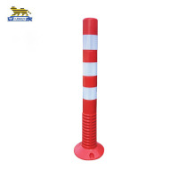 安虎 警示柱 75CM白膜PU警示柱 根