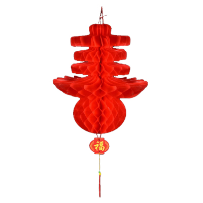 锦瑞星新年节日创意挂件加厚蜂窝灯笼J80#/个