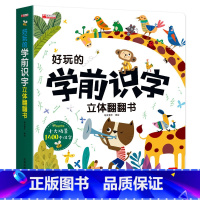 单册 [正版]好玩的学前识字立体翻翻书 儿童3d立体认字神器 一年级上学期看图启蒙 幼小衔接趣味认字书识字神器1600