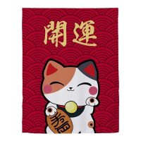 家柏饰(CORATED)窗帘免打孔安装遮光宿舍学生卧室简易出租房用出租屋魔术贴小窗帘 花猫 宽1.5X高2.0一片