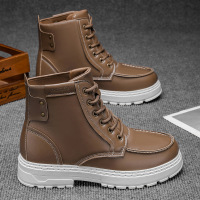 大码男鞋秋冬新款潮男时尚机车靴男士高帮运动户外马丁靴