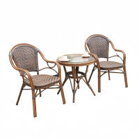 攸形户外桌椅60*60cm+2椅套