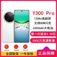 vivo Y300 Pro 羊脂白 12GB+512GB 骁龙6 5G芯 6500mAh电池 80W充电 5000万高清影像 5G 手机