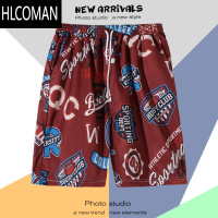 HLCOMAN夏季海边度假裤衩男五分休闲运动大码夏威夷短裤潮速干宽松沙滩裤