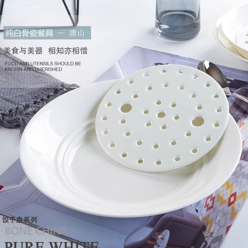 北国风光 骨瓷饺子盘 TS-BC-8英寸 套