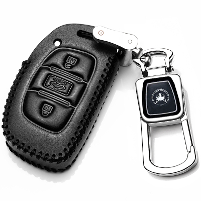 [补贴10%]北京现代2019款全新途胜索纳塔9名图领动汽车专用真皮钥匙包套17汽车钥匙包