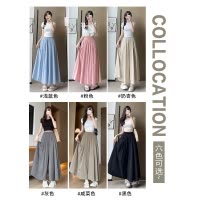 咸菜色山本裙裤女春秋2026新款垂感高腰半身裙夏薄款冰丝阔腿裤裙