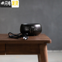 三维工匠日式锤纹耐热玻璃提梁壶电陶炉煮水泡茶壶烧水壶养生壶家用煮茶炉 手绘青竹电陶炉-小号茶具