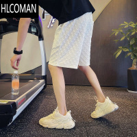 HLCOMAN特大码300斤短裤男士夏季冰丝薄款五分裤运动外穿宽松百搭沙滩裤2