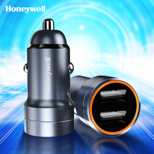 霍尼韦尔双USB车载充电器HZCC2 双USB车载充电器点烟器一拖二