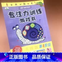 [正版]晨风童书 专注力训练游戏书(第4阶段)5-6岁儿童儿童智力潜能开发全书找不同大迷宫宝宝连线创意涂色益智游戏幼儿观