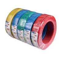 德力西 BVR4平方铜芯软电线国标100米 绿色(火线)阻燃性能 100米