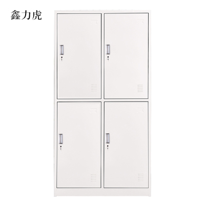 鑫力虎加厚四门钢制更衣柜员工柜铁皮职工储物柜