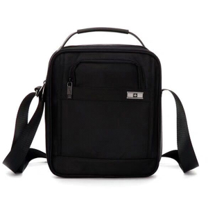 SUISSEWIN瑞士军刀商务时尚经典多功能休闲斜挎包SN17203 黑色