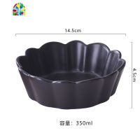 陶瓷创意花瓣碗水果沙拉甜品小吃碗干果盘子北欧风家用可爱哑光碗 FENGHOU 粉色花瓣状陶瓷碗
