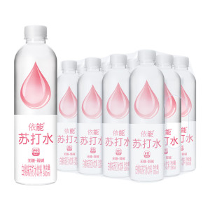 依能苏打水500ml*12瓶整箱弱碱锌强化青柠苏打水饮用水饮料饮品