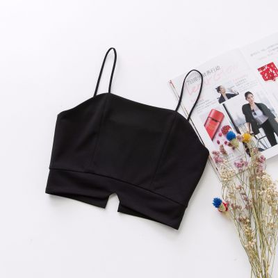 广赫春夏短款西装小吊带背心肩带可调节内搭美背外穿打底大码上衣女