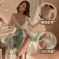霏慕(Fee et moi)女式情趣睡衣 古风古装汉服套装7060情趣肚兜纱裙含T裤 情趣内衣成人情趣用品