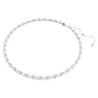 Swarovski/施华洛世奇精致优雅镀铑项链白钻珍珠女士可调节链坠时