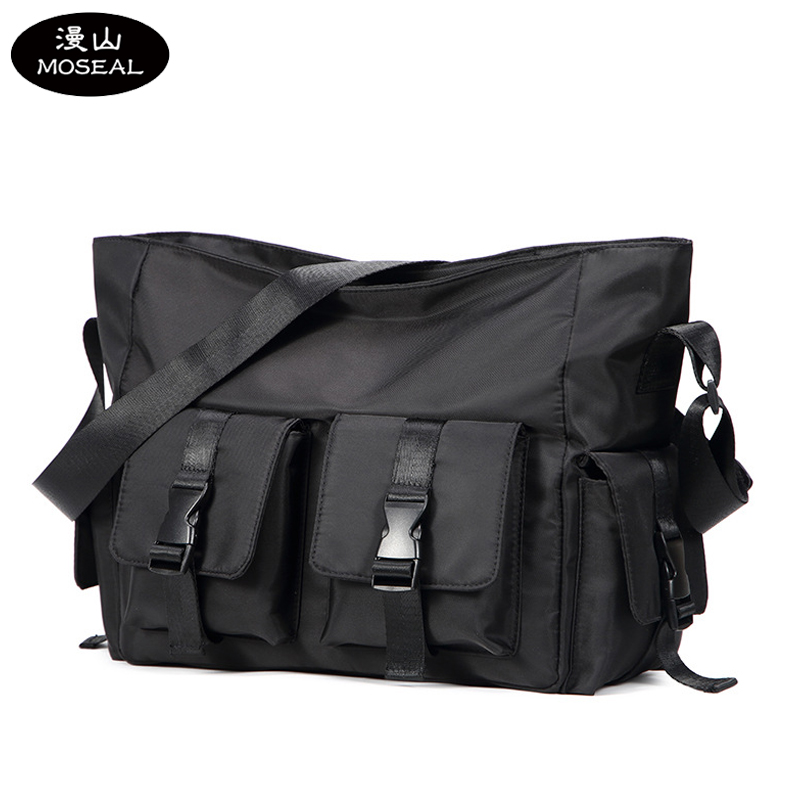 漫山 时尚休闲斜挎包男士潮牌百搭单肩包商务通勤邮差包 MS-2088F(个)