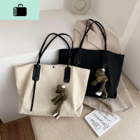 大容量包包女2020新款韩版时尚休闲帆布单肩包洋气百搭斜挎托特包NEW LAKE女士单肩包