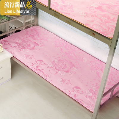 凉席学生宿舍单人床冰丝折叠1.5上下铺卡通席子0.9m0.8m1.2米 三维工匠凉席/凉枕