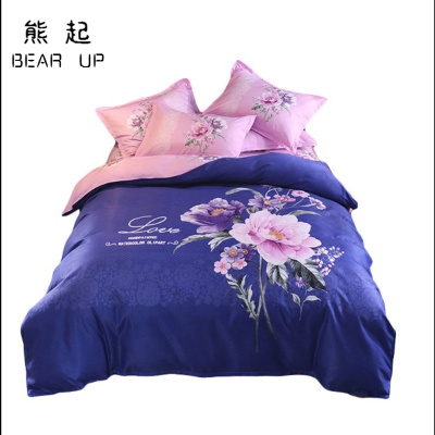 熊起家纺2019床上用品四件套全棉纯棉春夏季床单被套家纺1.8m少女心公主风4件