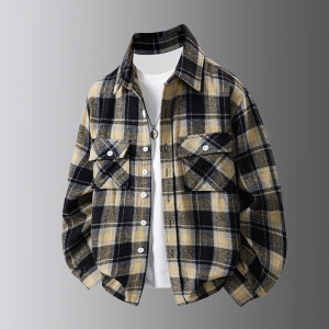 2025年新款男款春秋季经典时尚休闲百搭夹克外套宽松潮流耐穿柔软