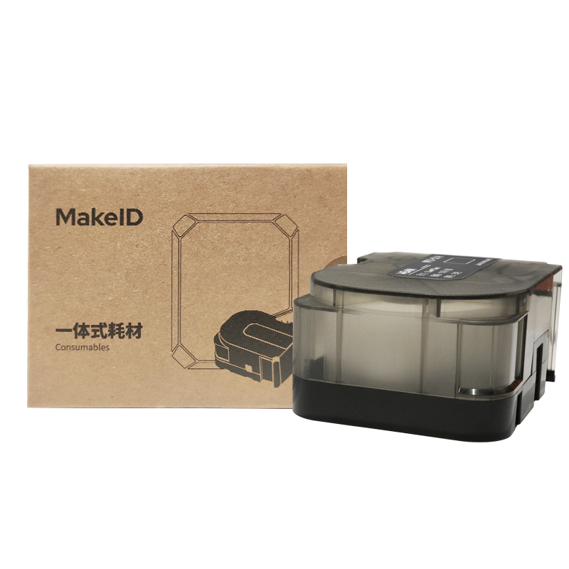 Makeid WQS-02FRD 线缆标签 25*38+40mm 1 卷 红色