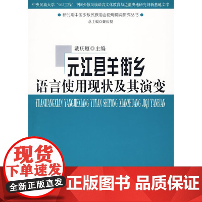 元江县羊街乡语言使用现状及其演变 戴庆厦 主编 商务印书馆 正版书籍