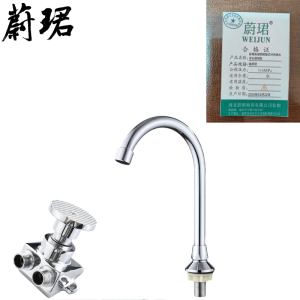 蔚珺高端铜脚踏式冲洗阀水龙头通用型个