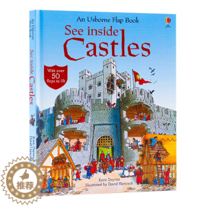 [醉染正版]看里面系列 城堡揭秘 Usborne See Inside Castles 英文原版 纸板翻翻书 尤斯伯恩