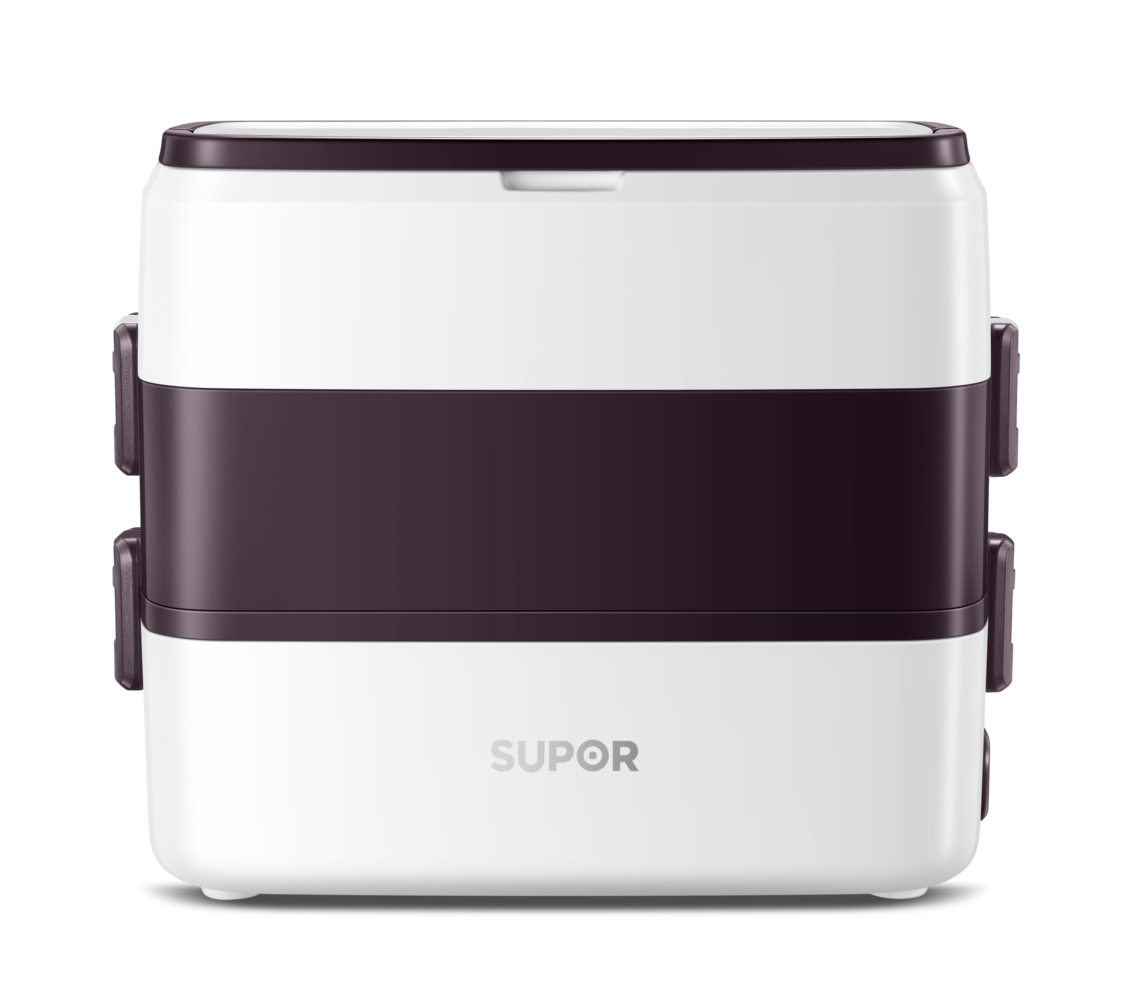 苏泊尔(supor)蒸煮饭盒电热饭盒 分隔式304不锈钢内胆 2l双层4胆设计