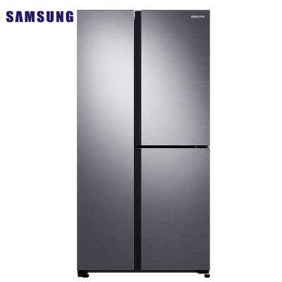 三星 RS63R5587M9/SC 642L大容量三门T型冰箱 风冷无霜智能变频 干湿分储 银色