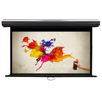 经科JK慢力回卷手动投影幕布M3-FI/3 CSR玻纤白幕119寸16:10