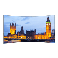 经科JK弧形画框投影幕布窄边框H3-AT/CW2编织透声白幕150寸16:10