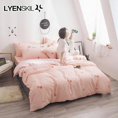 家柏饰(CORATED)全棉全棉床上用品四件套被套床单被单床笠三件套1.5m床夏季小清新