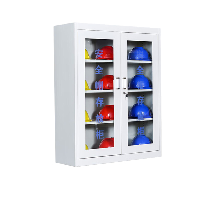 晋舰 安全帽存放柜工地车间头盔摆放柜工厂安全帽放置柜 灰白16顶