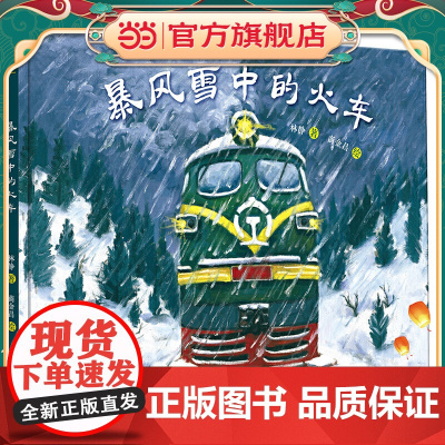 暴风雪中的火车