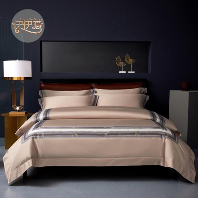 伊伊爱 纯棉100支数码拼角床上四件套