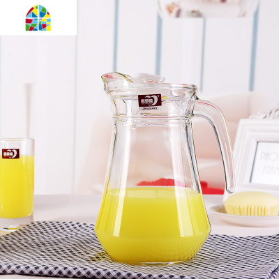 家用大容量玻璃水壶冷水壶扎壶凉水杯大容量套装果汁壶 FENGHOU 4直身杯+八角壶凉水壶